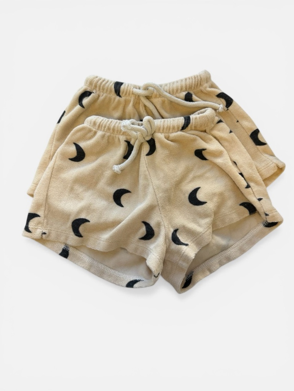 Organic Zoo Gold midnight Terry Rope Shorts Bundle Cream Size 1-2Y